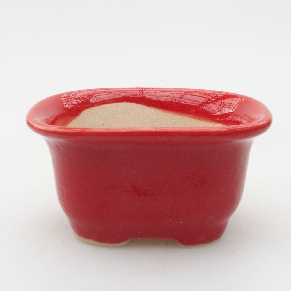 Mini bonsai bowl 5,5 x 4,5 x 3 cm, color red