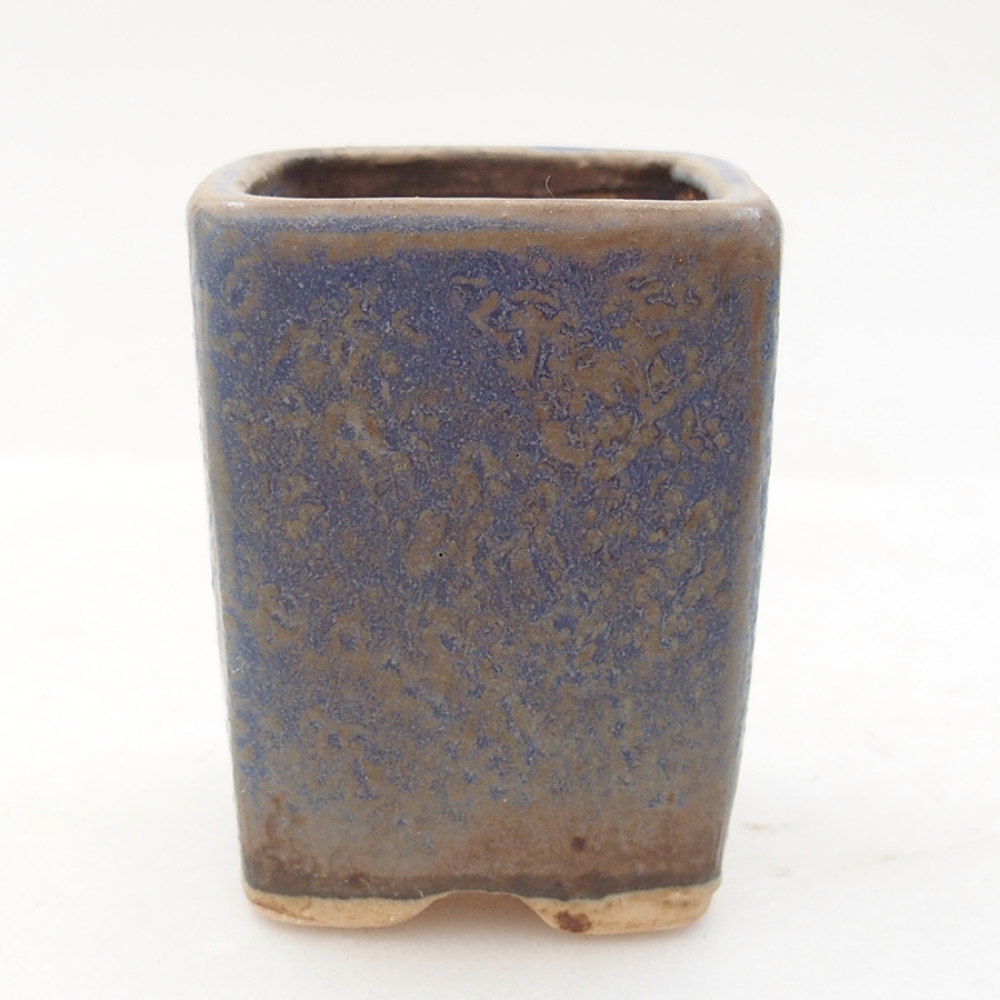 Ceramic bonsai bowl 5 x 5 x 6,5 cm, color blue