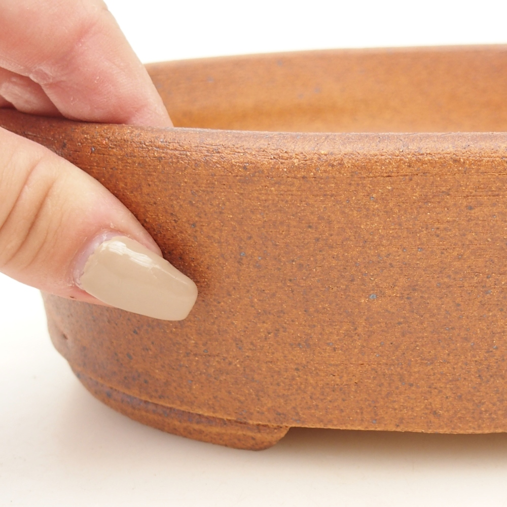 Bonsai bowl 19,5 x 16 x 6 cm , colour brown