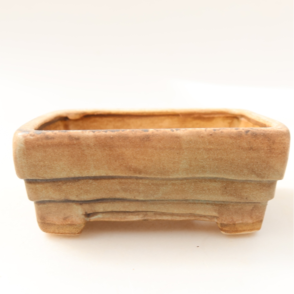 Ceramic bonsai bowl 9,5 x 7,5 x 3,5 cm, green