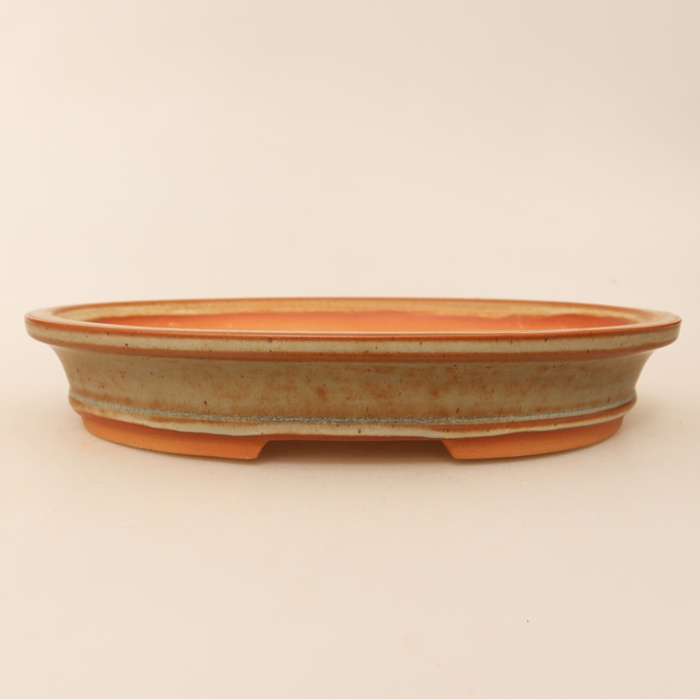 Ceramic Bowl  21 x 14.5 x 3.5 cm, beige