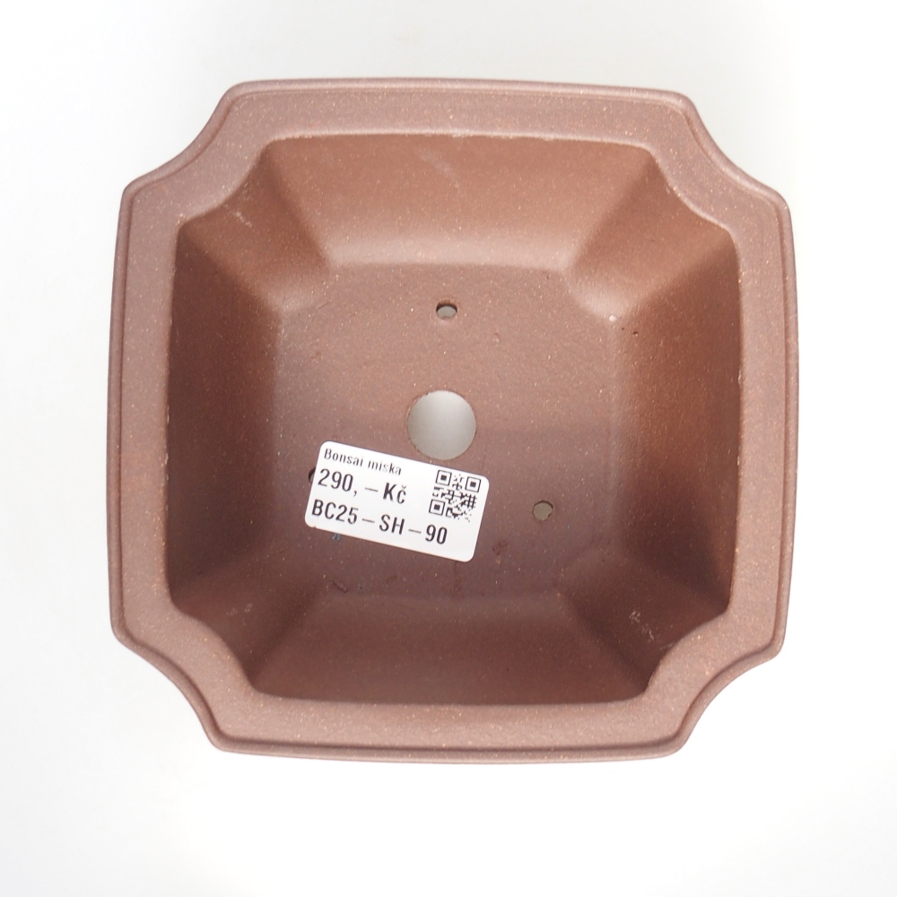 Bowl 14 x 14 x 7 cm brown