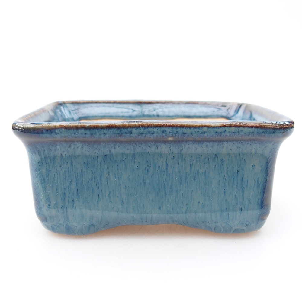 Mini bonsai bowl 8 x 6,5 x 3,5 cm, colour blue