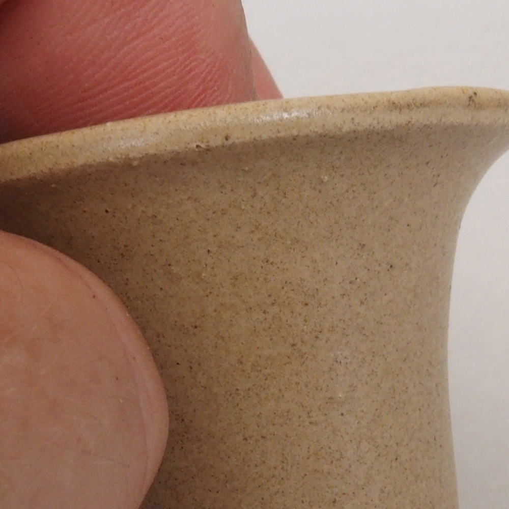 Mini bonsai bowl 4 x 4 x 4 cm, color brown