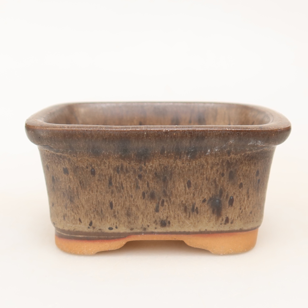 Ceramic Bowl  9 x 6.5 x 4.5 cm, brown