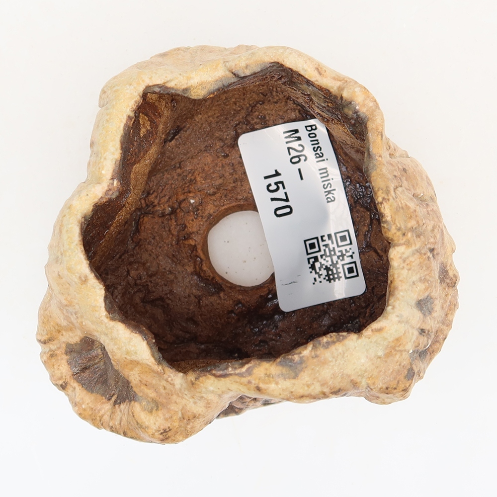 Ceramic Eggshell  5.5 x 5.5 x 6 cm, brown