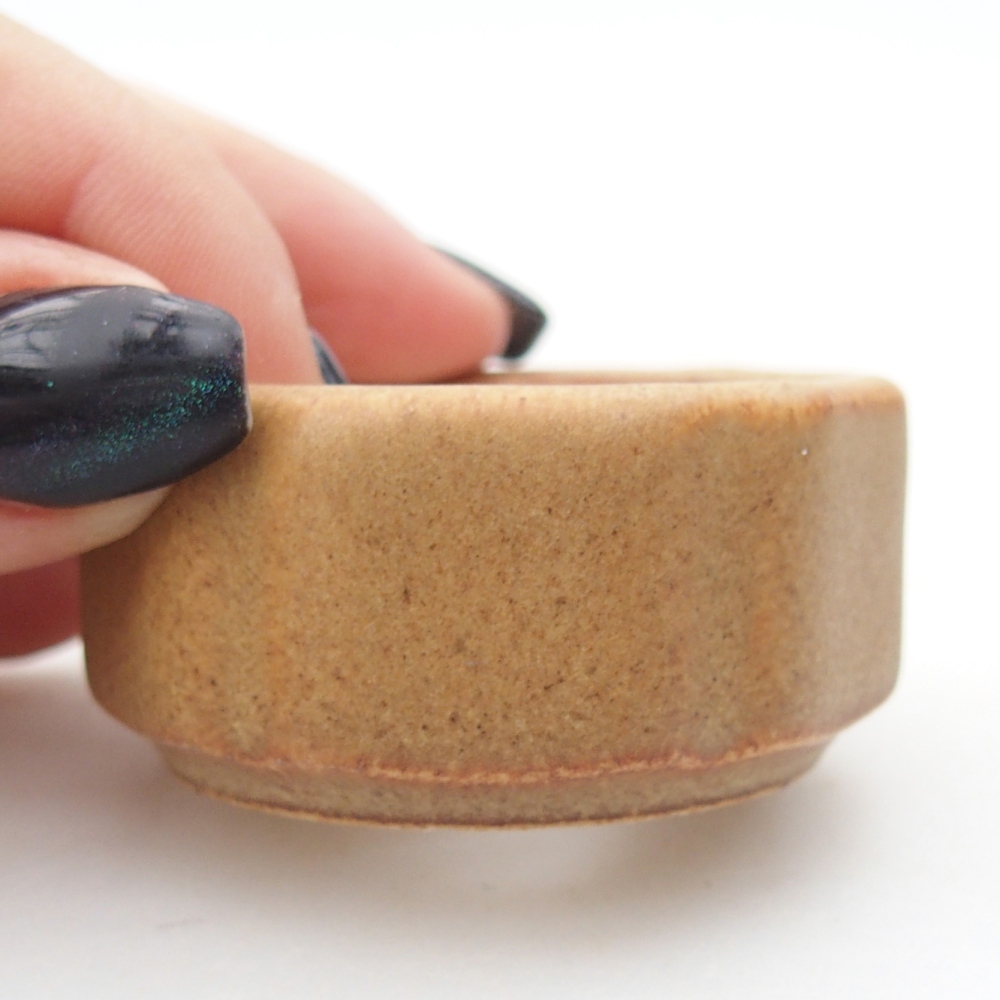 Mini bonsai bowl 4,5 x 4,5 x 2,5 cm, brown