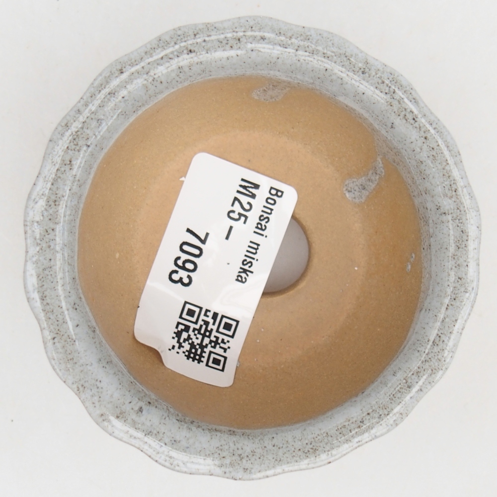 Ceramic bonsai bowl 7 x 8,5 x 3,5 cm, grey