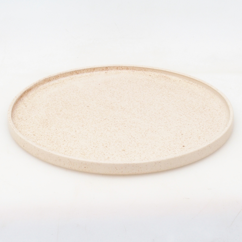 Bonsai bowl round D7-L - 28 x 28 x 1.5 cm - beige