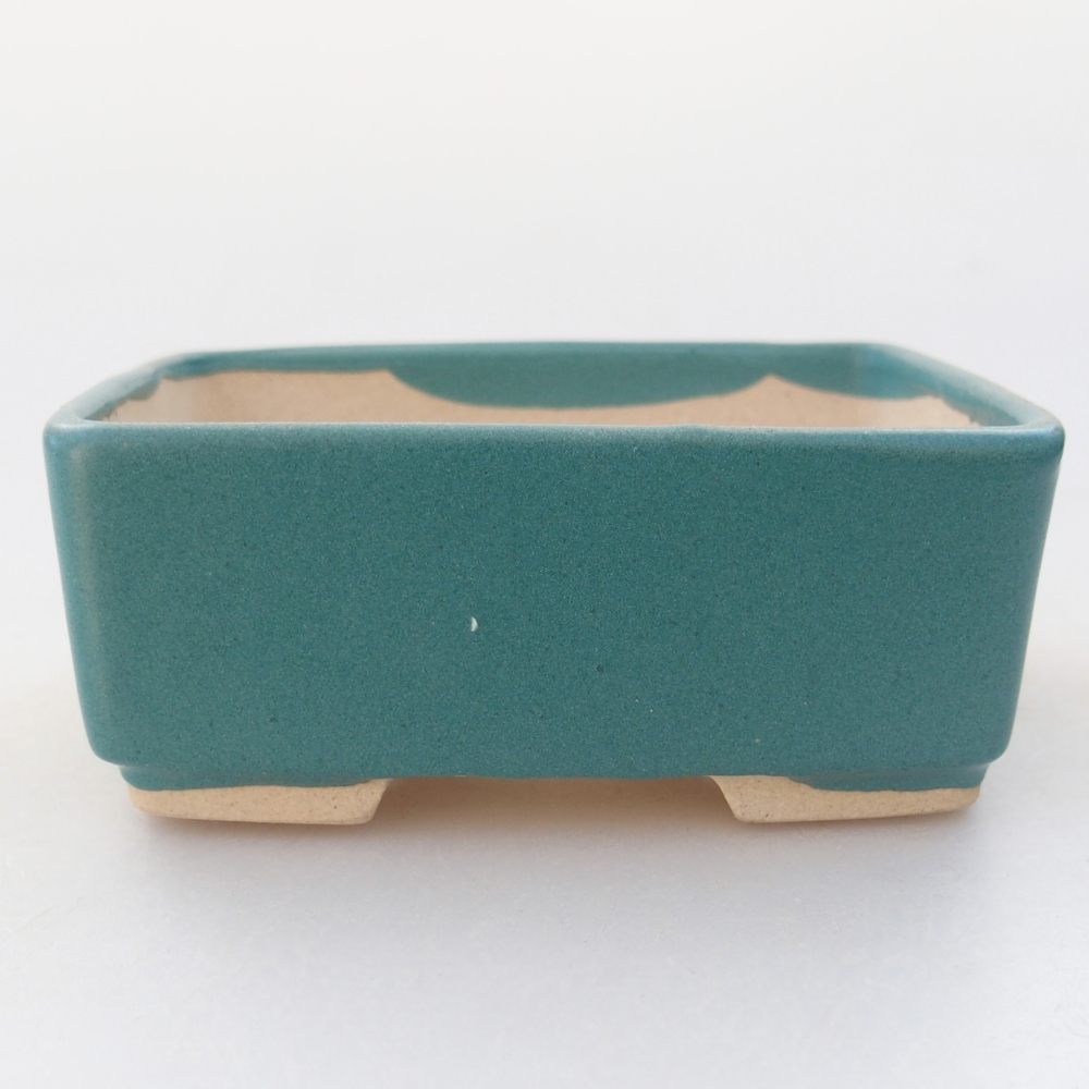 Ceramic bonsai bowl 8,5 x 7 x 3,5 cm, colour blue