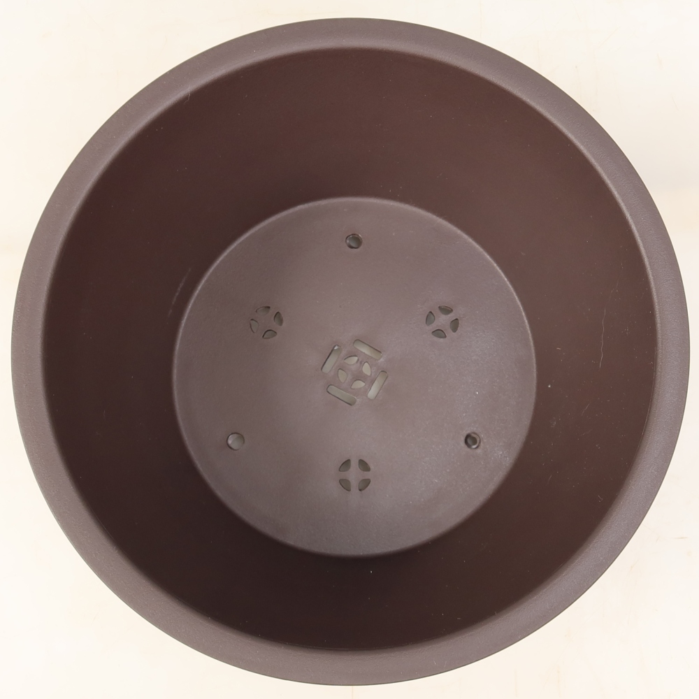MP-25 Brown Plastic Bonsai Pot - 26.5 x 26.5 x 11 cm