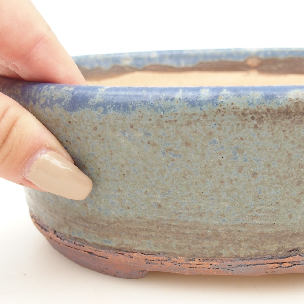 Bonsai bowl 20 x 16 x 6,5 cm , colour blue