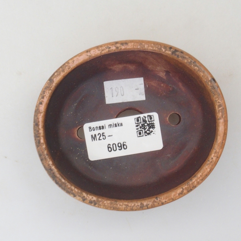 Ceramic bonsai bowl 9 x 8 x 3,5 cm, color pink
