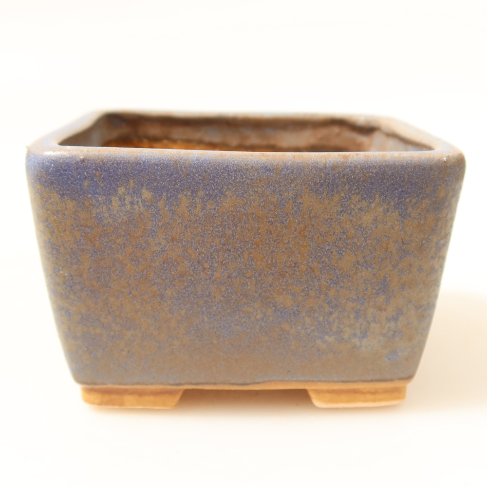 Ceramic bonsai bowl 8,5 x 8,5 x 5,5 cm, colour blue