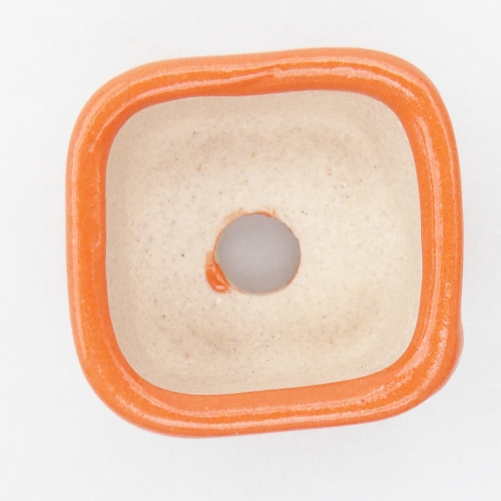 Mini bonsai bowl 2,5 x 2,5 x 1,5 cm, orange