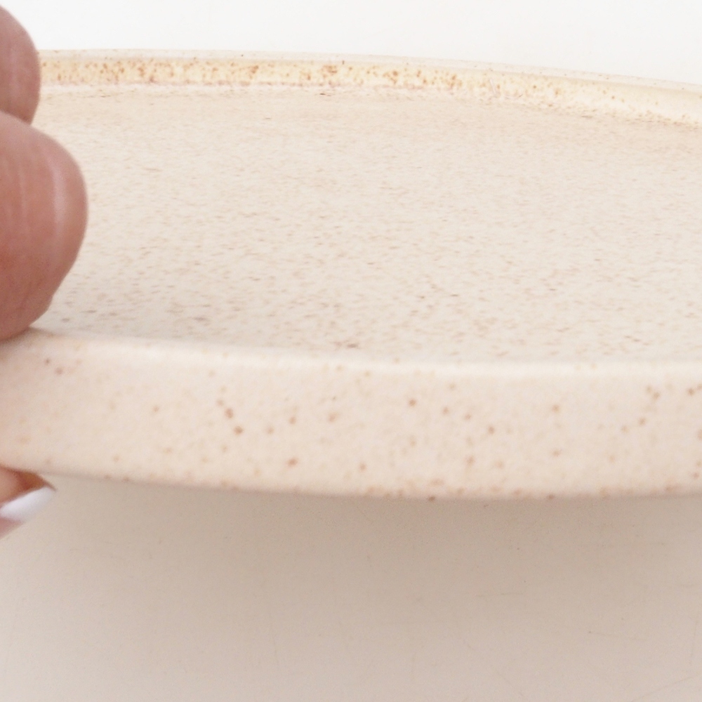 Bonsai bowl round D7-L - 28 x 28 x 1.5 cm - beige