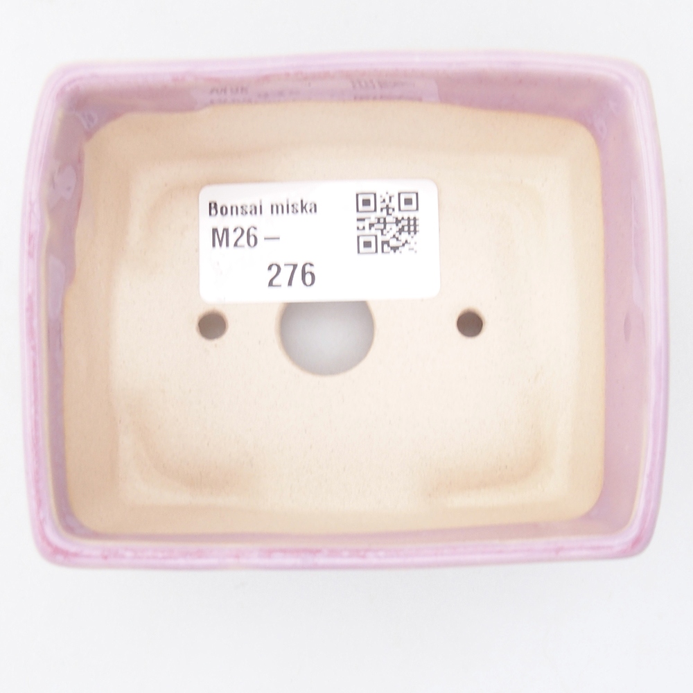 Mini bonsai bowl 9 x 7 x 4 cm, pink
