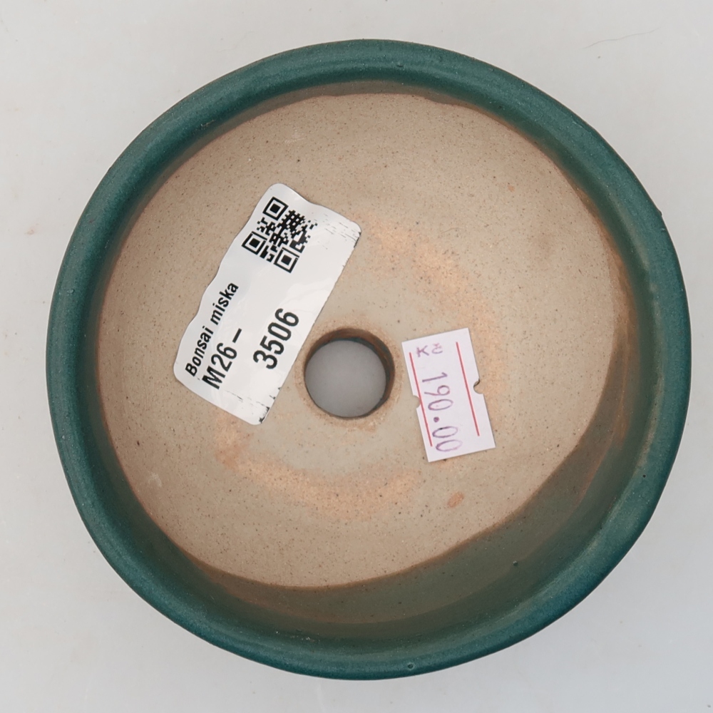 Ceramic bonsai bowl 10 x 10 x 5 cm, colour blue