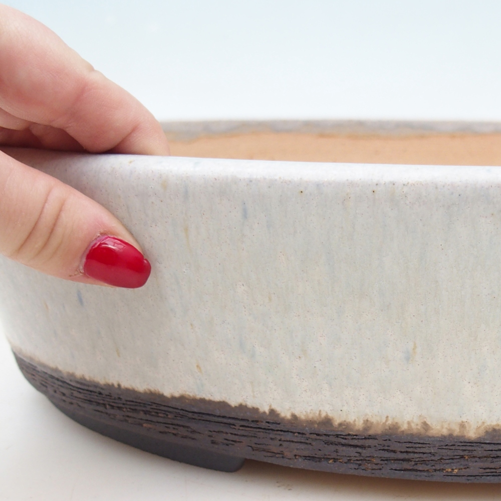 Bonsai bowl 38,5 x 31 x 8,5 cm , colour beige