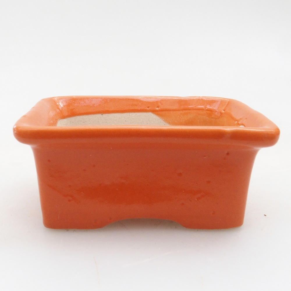 Mini bonsai bowl 5,5 x 4 x 2,5 cm, color orange