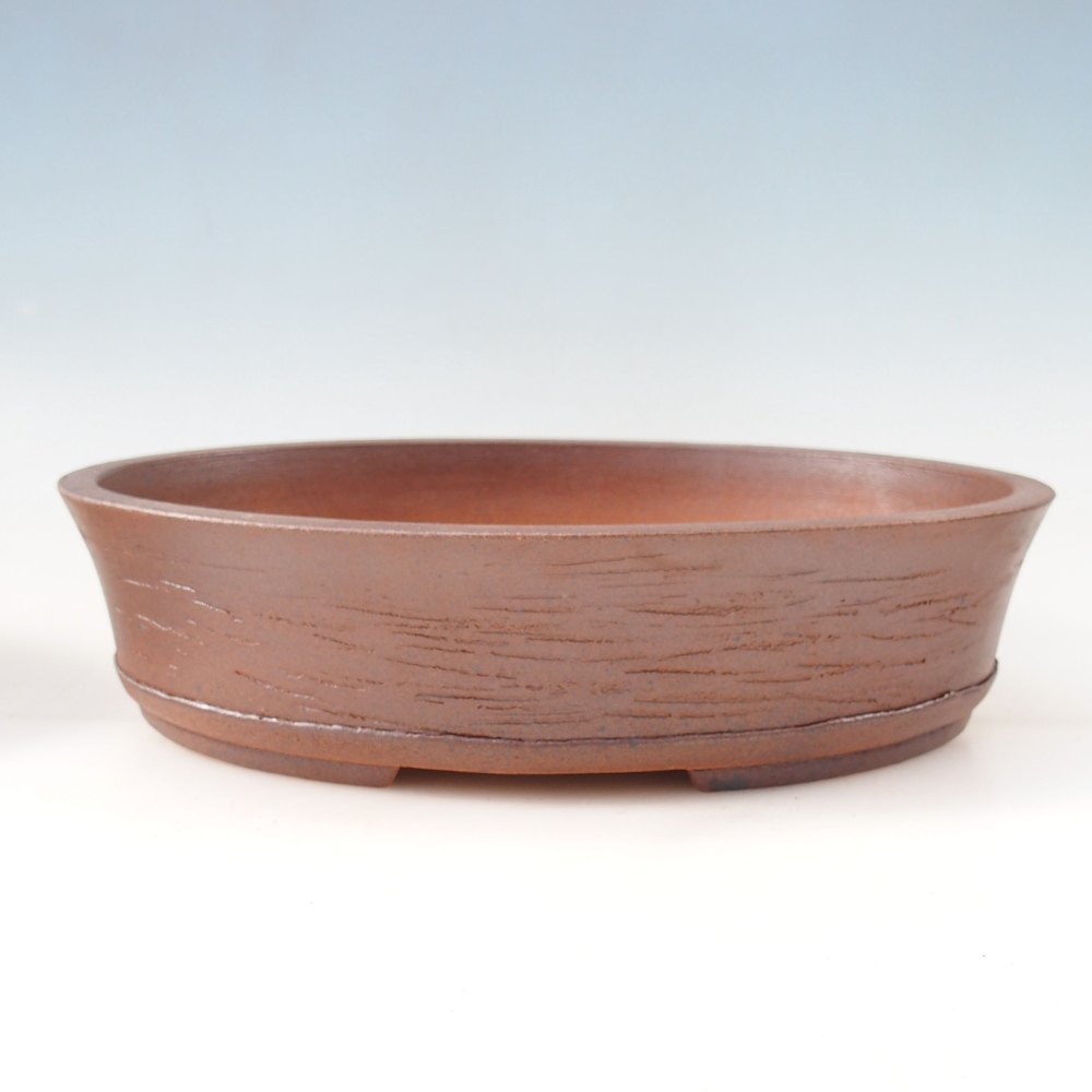 Bonsai bowl 34 x 26 x 8 cm , colour brown