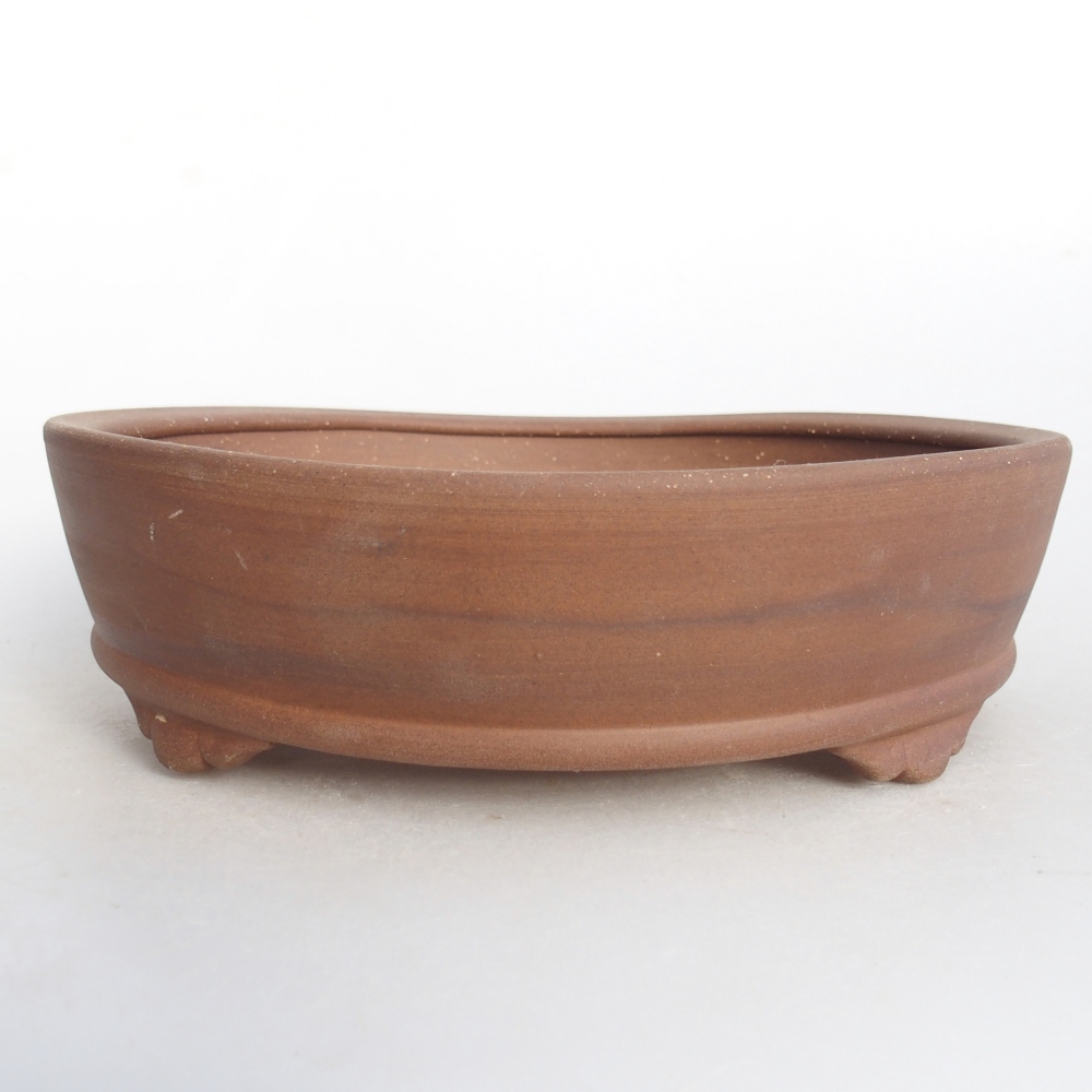 Ceramic bonsai bowl 21 x 21 x 6 cm, brown