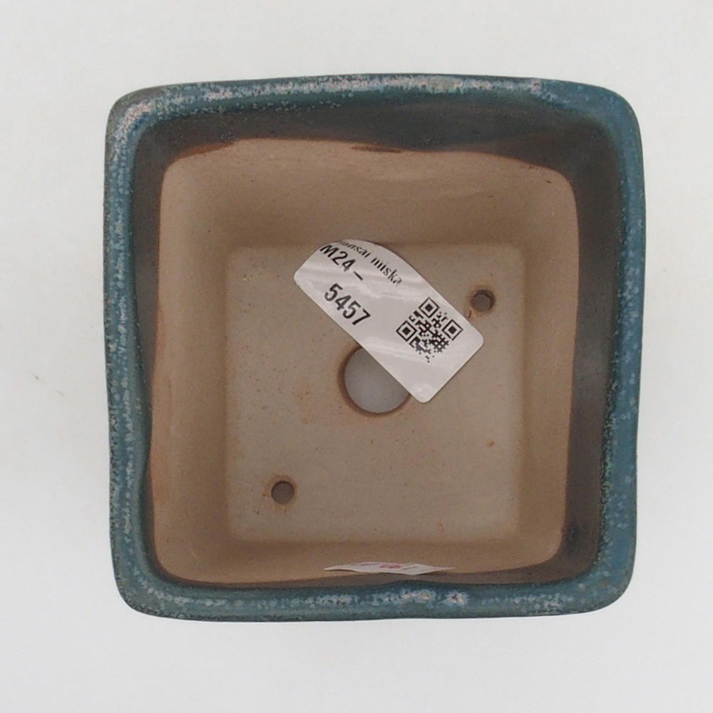 Ceramic bonsai bowl 8,5 x 8,5 x 10,5 cm, color blue