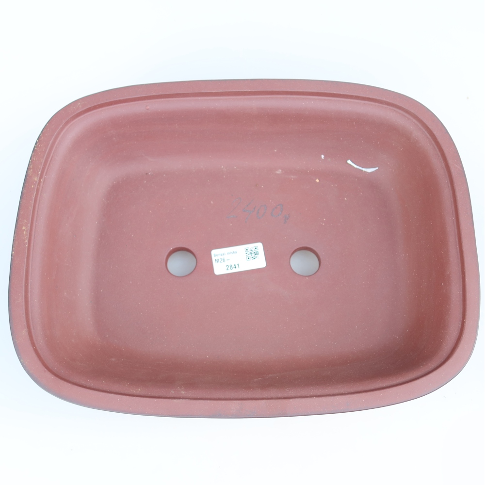 Ceramic Bowl  32 x 24.5 x 8.5 cm, brick red