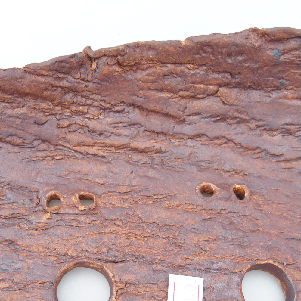 Ceramic Shell 32,5 x 18 x 5,5 cm , colour brown