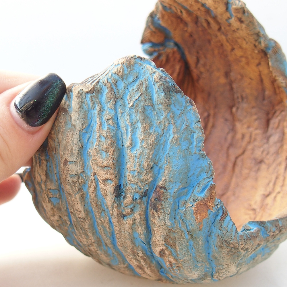 Ceramic Shell 10 x 8,5 x 10 cm , yellow