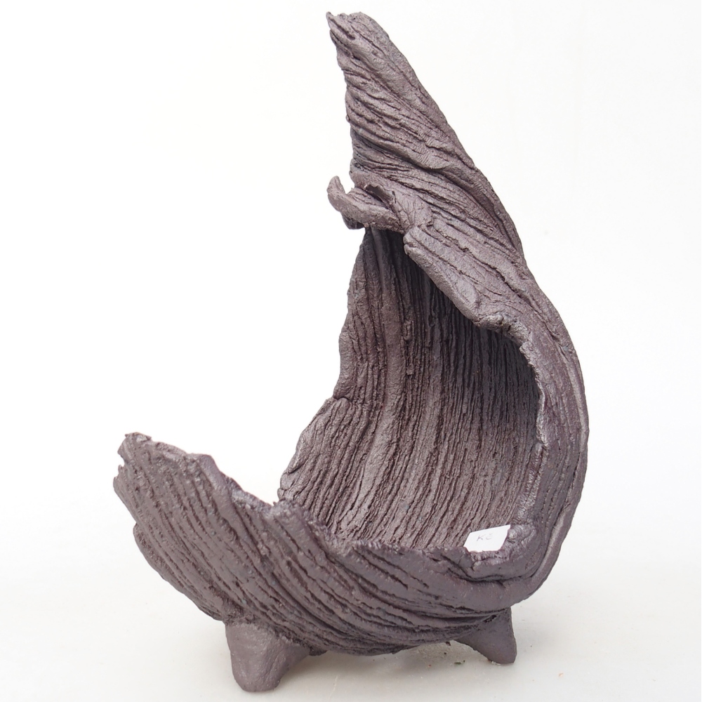 Ceramic Shell 10 x 7,5 x 14,5 cm , metallic colour