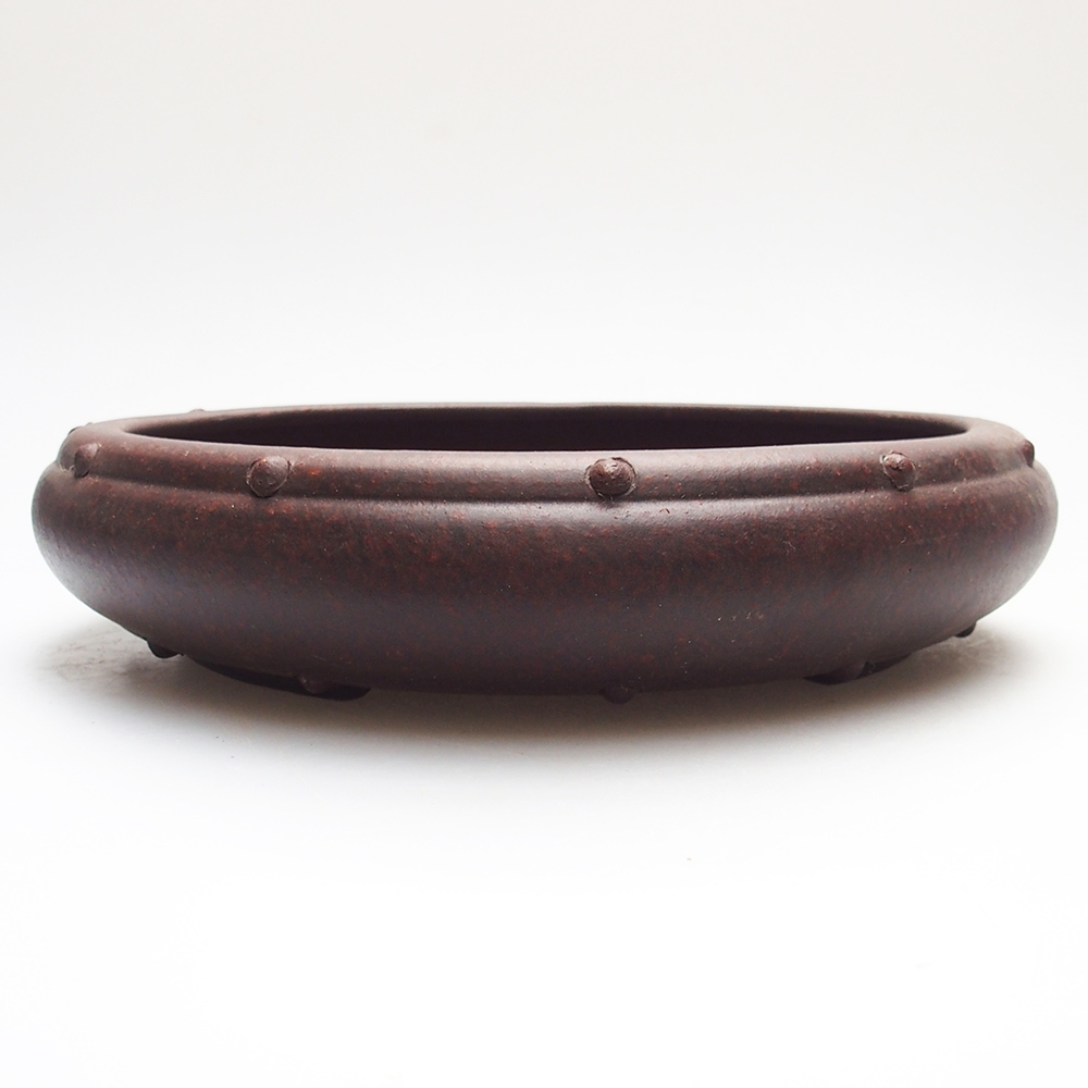 Bowl 22 x 22 x 5 cm brown-red