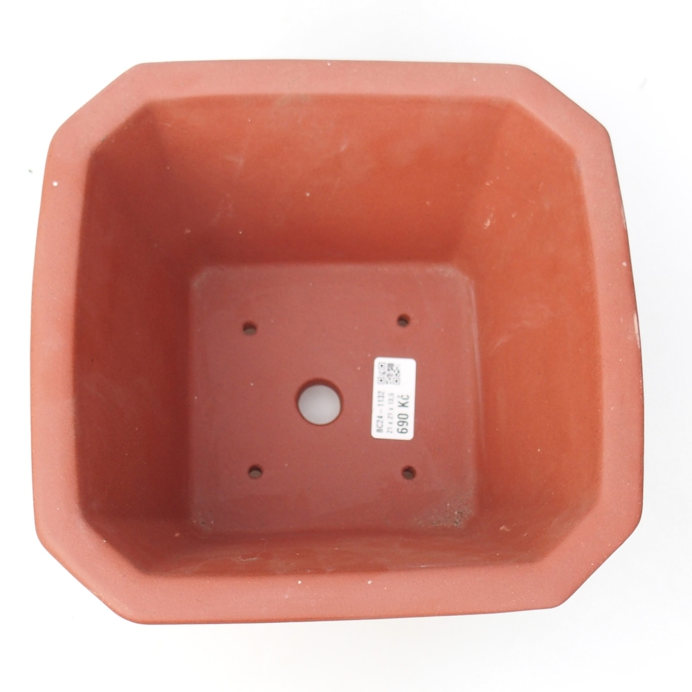 Bowl 21 x 21 x 14 cm brick colour