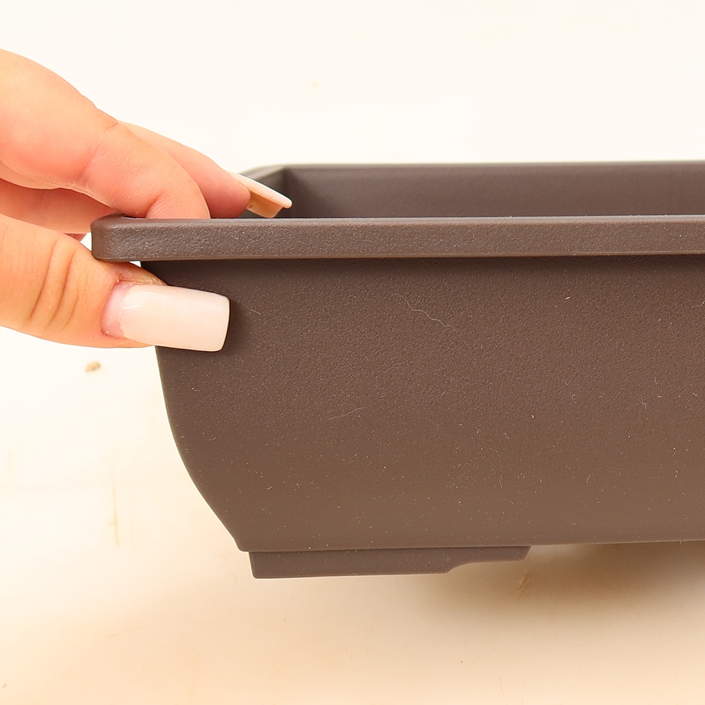 MP-5 Plastic Bonsai Pot - 28 x 21 x 8 cm, Brown