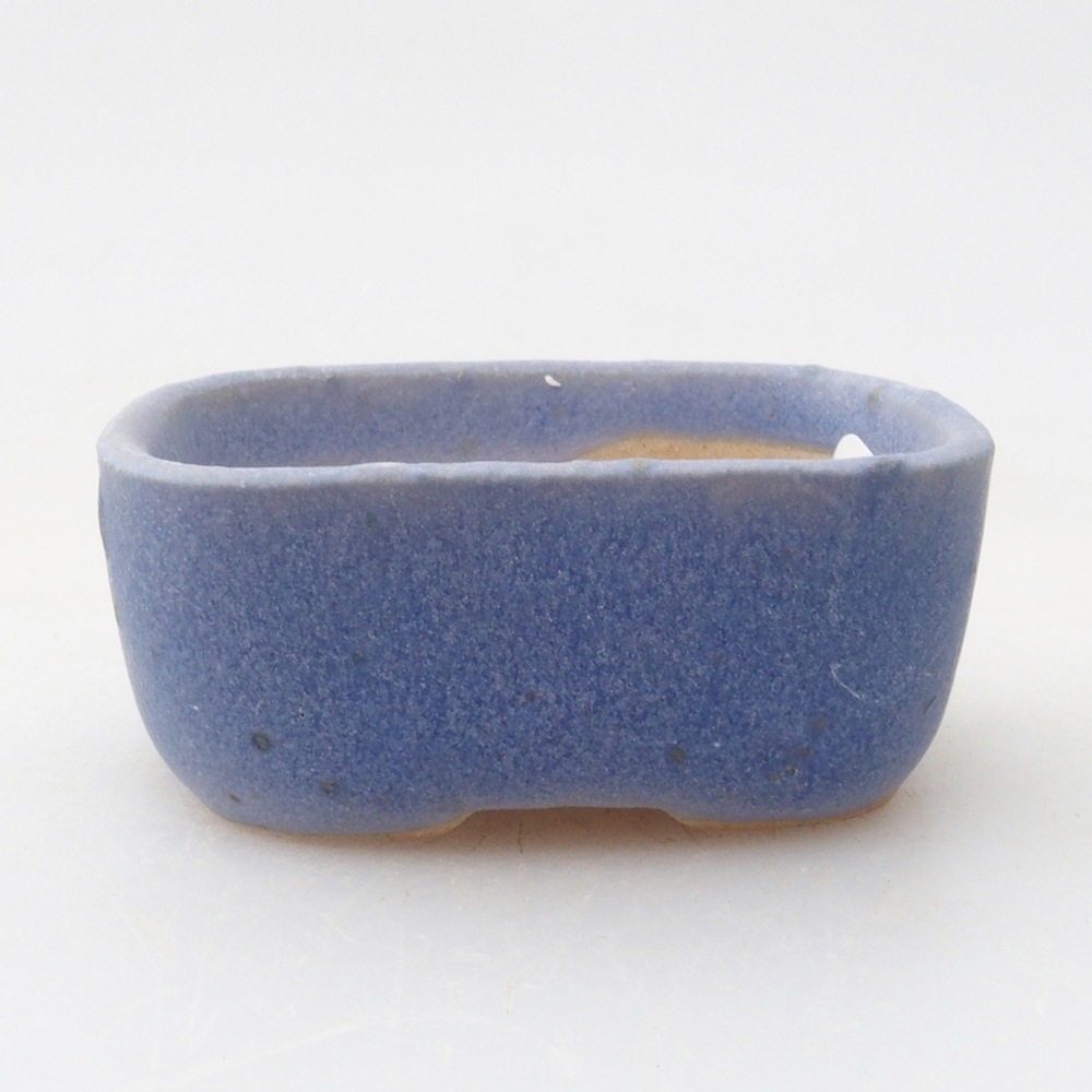 Mini bonsai bowl 4 x 3 x 2  cm, color blue