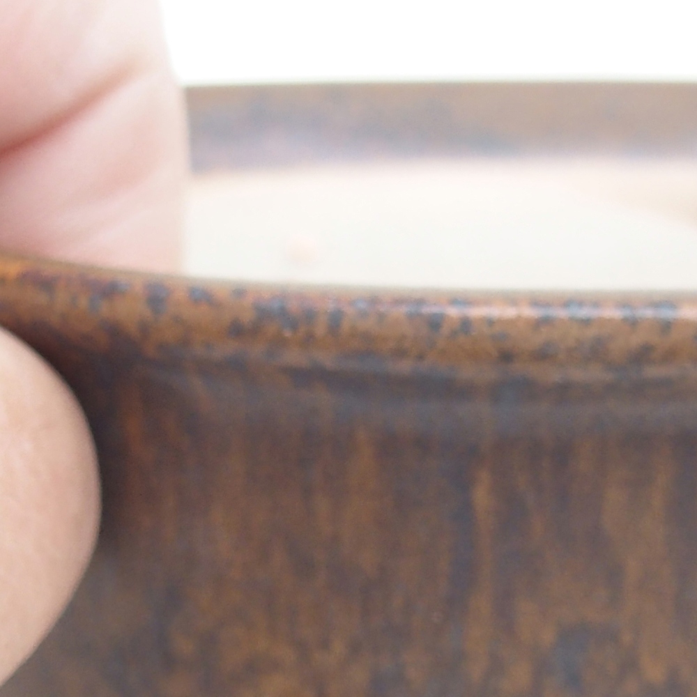Bonsai bowl H30 - 12 x 10,5 x 5,5 cm. - brown