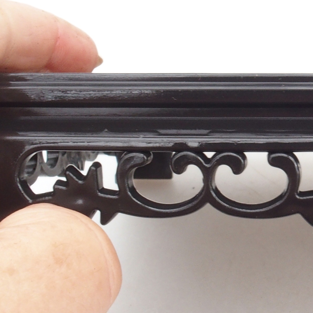 Bonsai table plastic rectangular 27 x 17,5 x 4  cm, color black