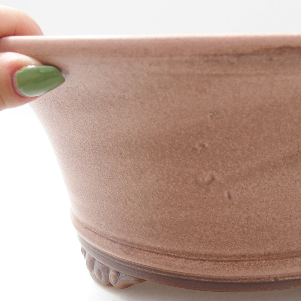 Ceramic bonsai bowl 29 x 29 x 12 cm, pink
