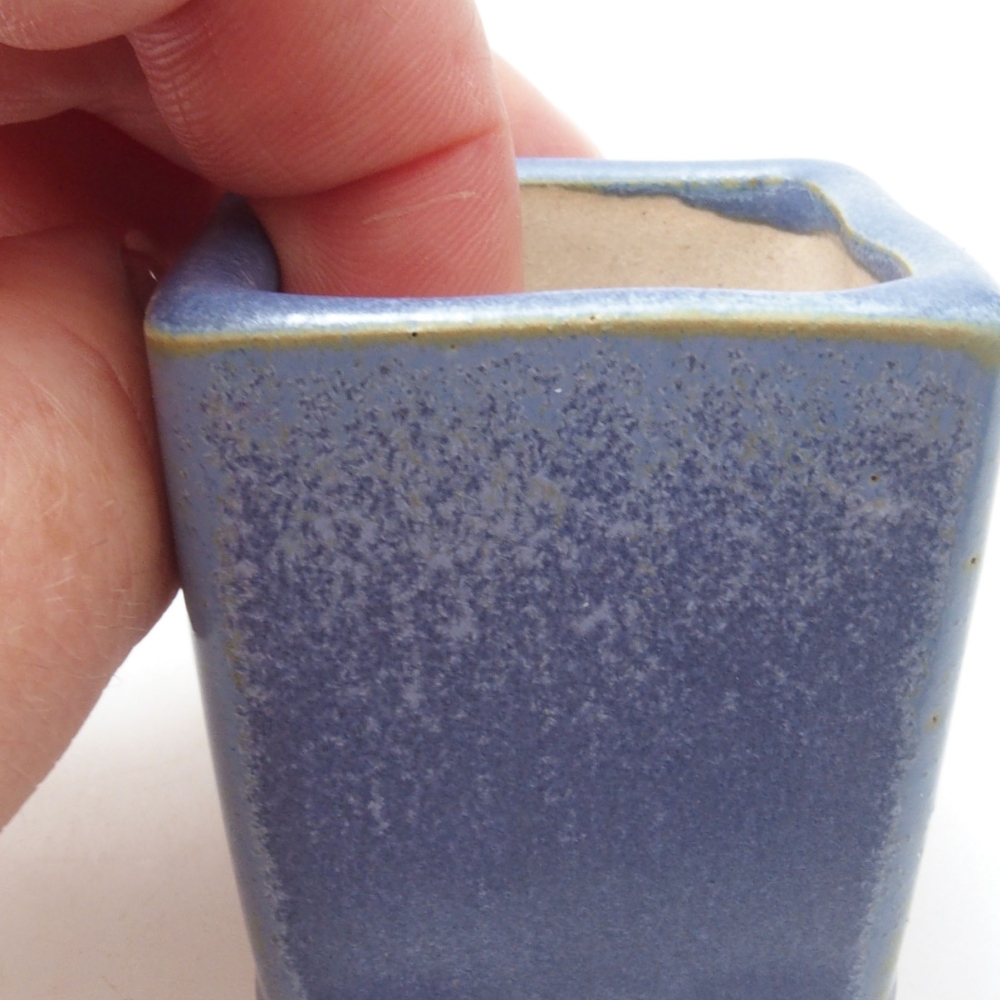 Mini bonsai bowl 4 x 4 x 4,5 cm, color blue