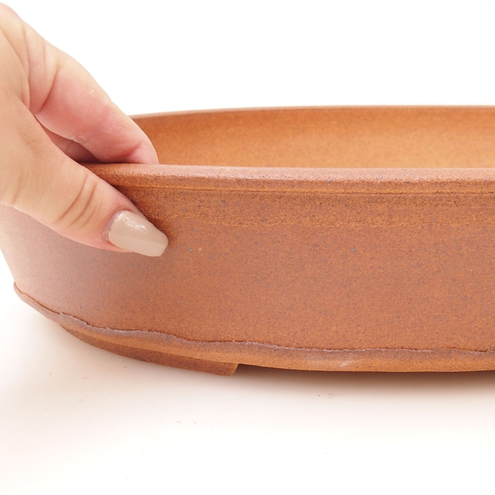 Bonsai bowl 39,5 x 31 x 7,5 cm , colour brown