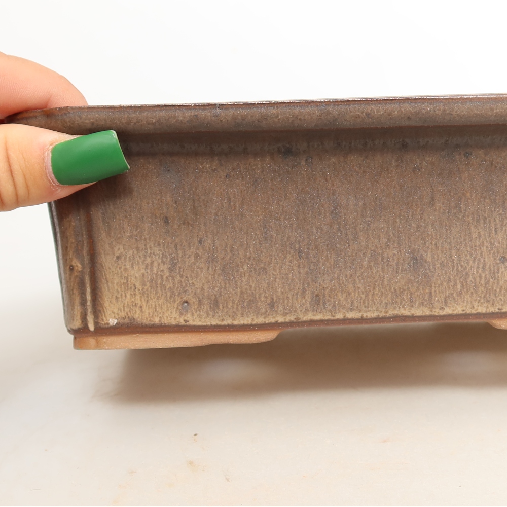 Ceramic Bowl, 20 x 15.5 x 5.5 cm, brown