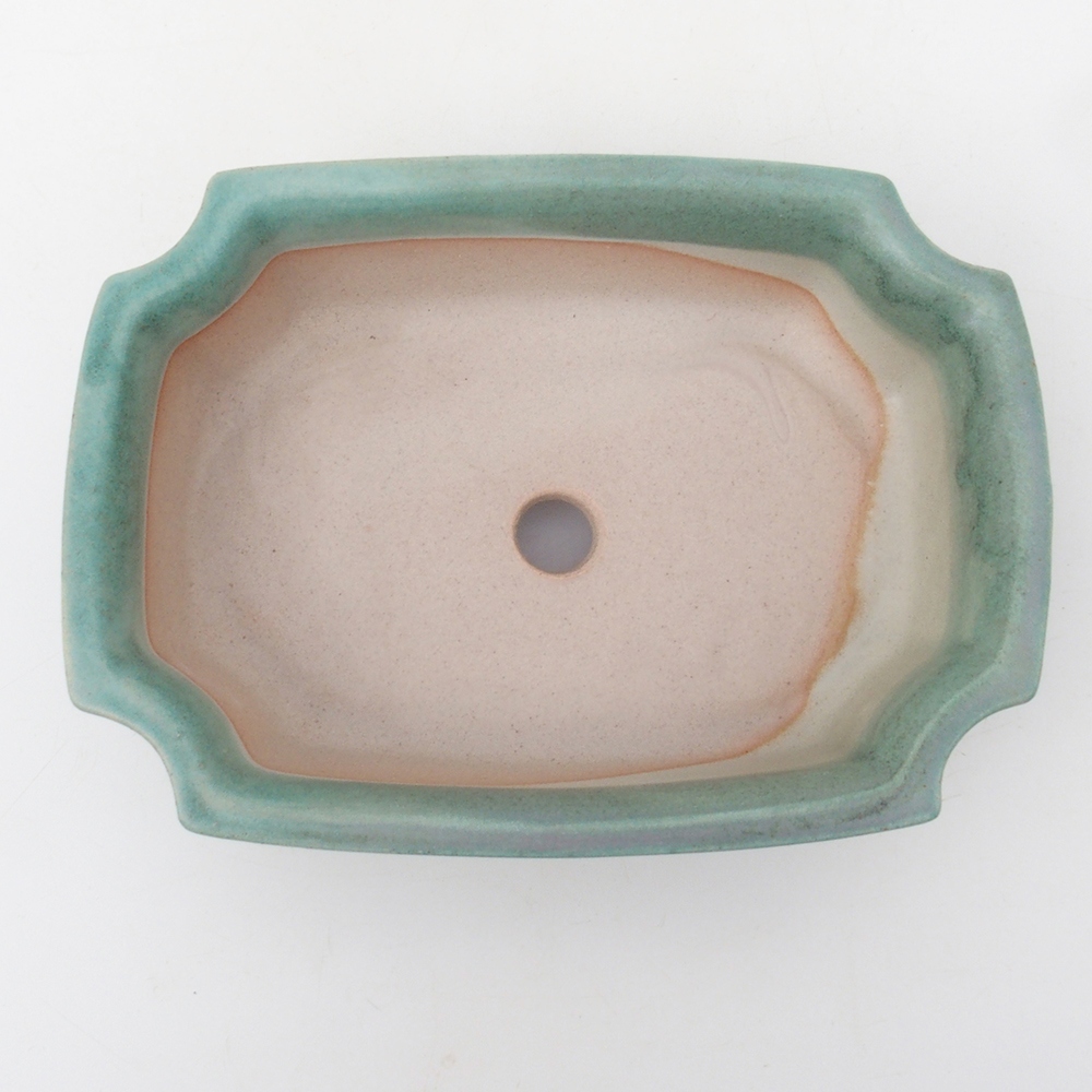 Bonsai bowl H03 - 16.5 x 12 x 4.5 cm. - green