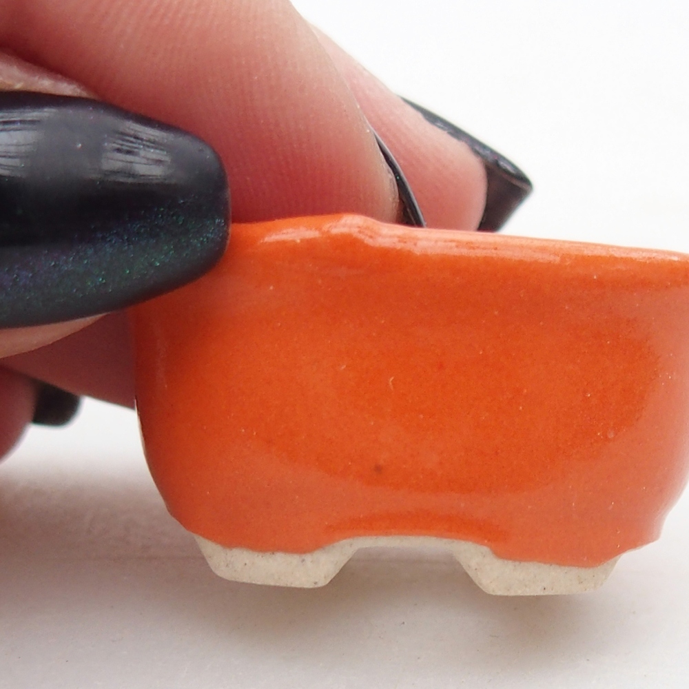 Mini bonsai bowl 3 x 2,5 x 2 cm, orange
