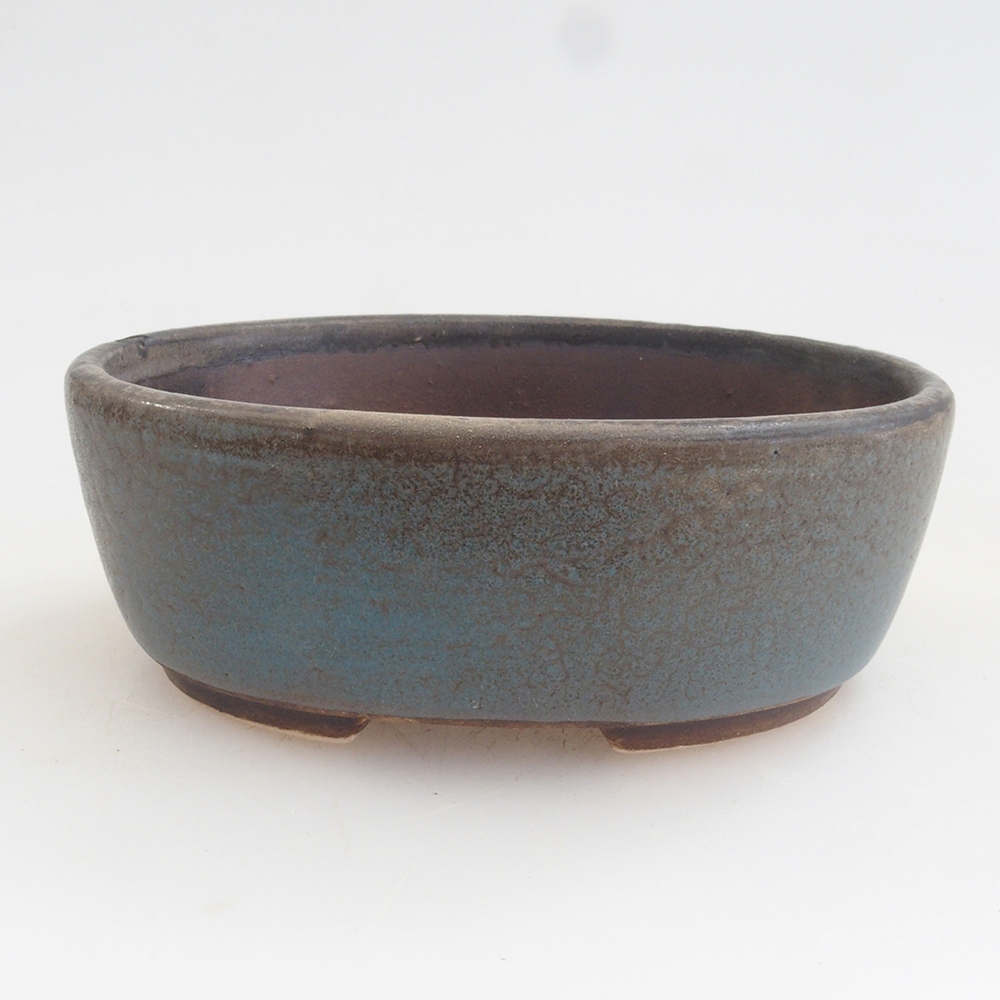 Ceramic bonsai bowl 9,5 x 8 x 3 cm, color blue