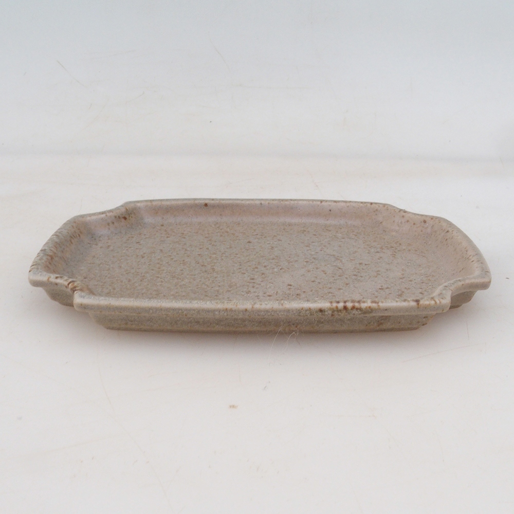 Ceramic saucer H01 - 11.5 x 8 x 0.5 cm- beige