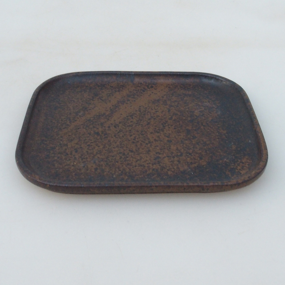 Ceramic bowl H38 -12 x 11 x 1 cm - brown
