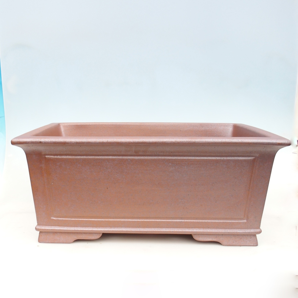 Ceramic bonsai bowl 61 x 46 x 25 cm , metal colour - PERSONAL COLLECTION ONLY or pallet transport