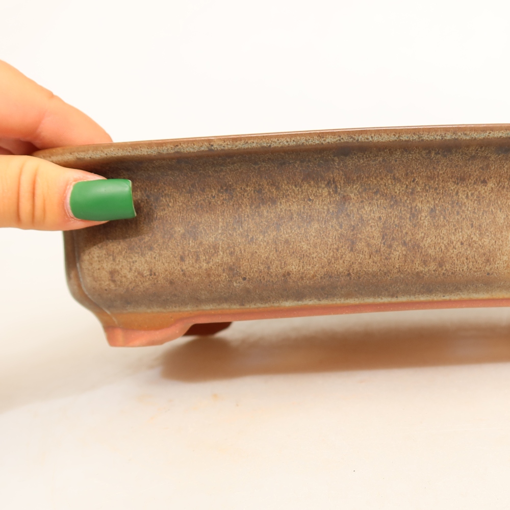 Ceramic Bowl, 24 x 17 x 6 cm, brown