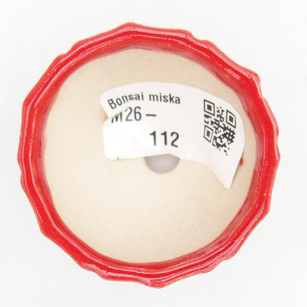 Mini bonsai bowl 5,5 x 5,5 x 3,5 cm, colour red
