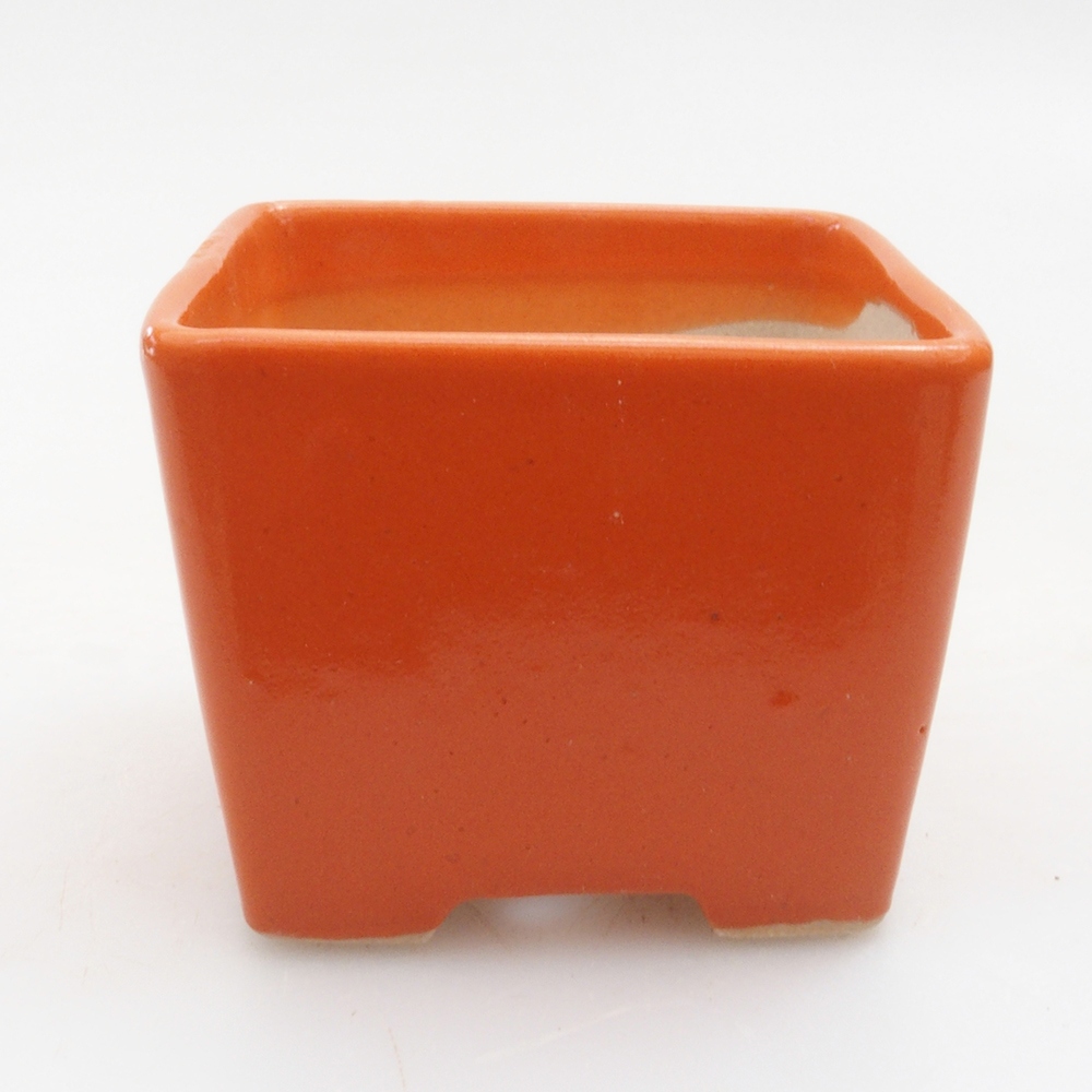 Mini bonsai bowl 5,5 x 5,5 x 4,5 cm, color orange